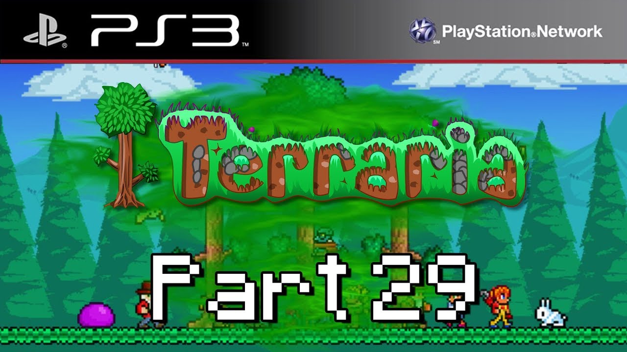 Let's Play Terraria PS3: Part 29 - Wall of Flesh Boss Battle!
