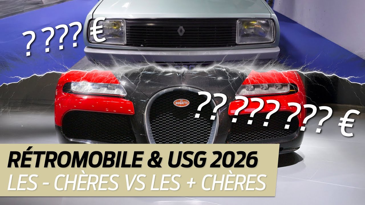 On a trouv&eacute; les autos les - ch&egrave;res 🪙 de R&eacute;tromobile et les + ch&egrave;res 💰 de l'Ultimate Supercar Garage