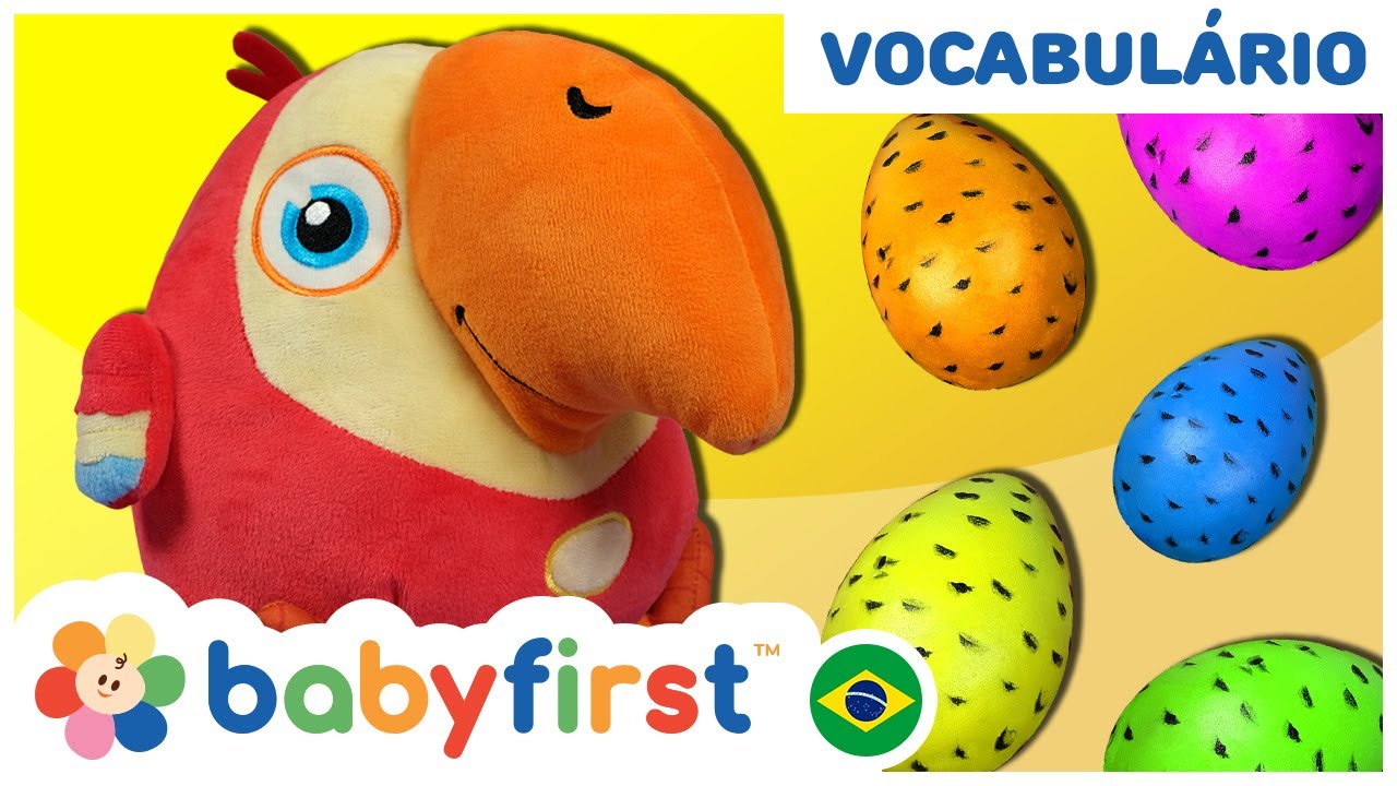 Desenhos educativos | APRENDA O NOME DOS ANIMAIS COM OVO SURPRESA | Baby First Brasil