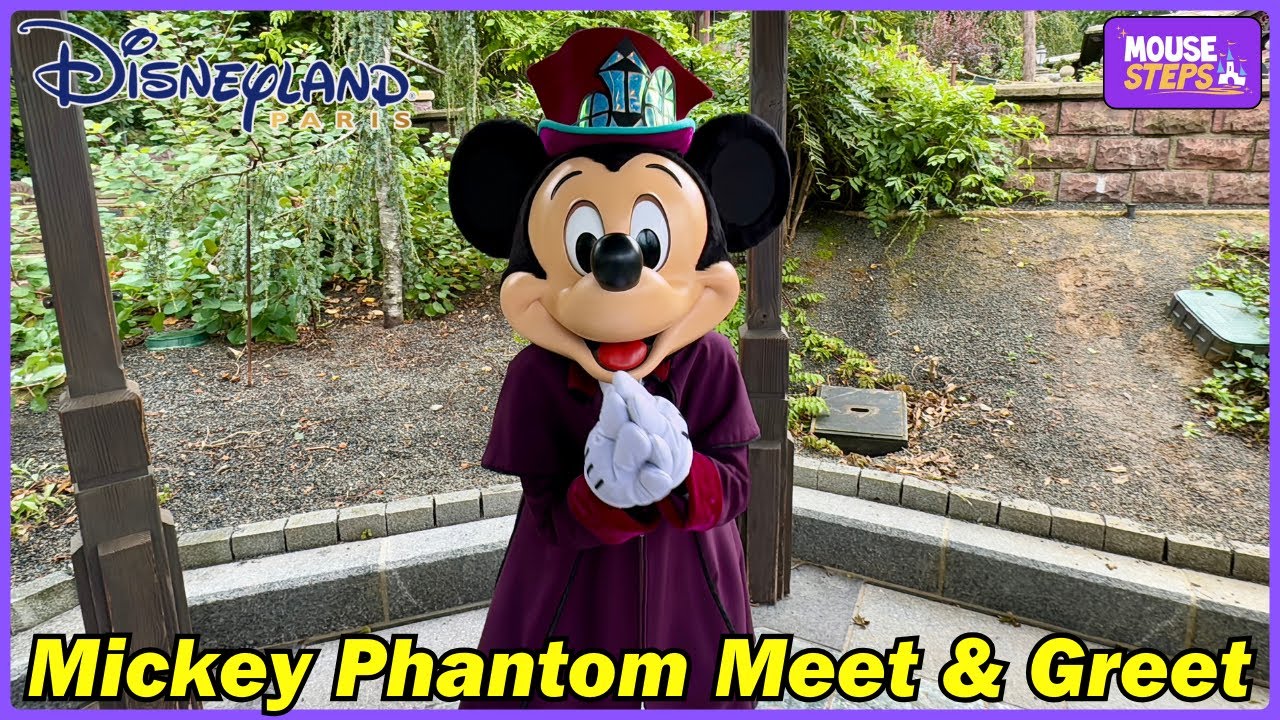 Mickey in Phantom Manor Costume Meet & Greet at Disneyland Paris 2024