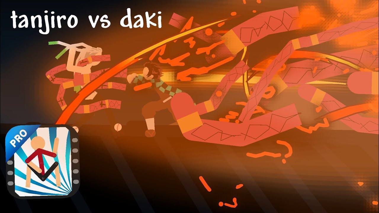 tanjiro hinokami kagura vs daki (stick nodes pro)
