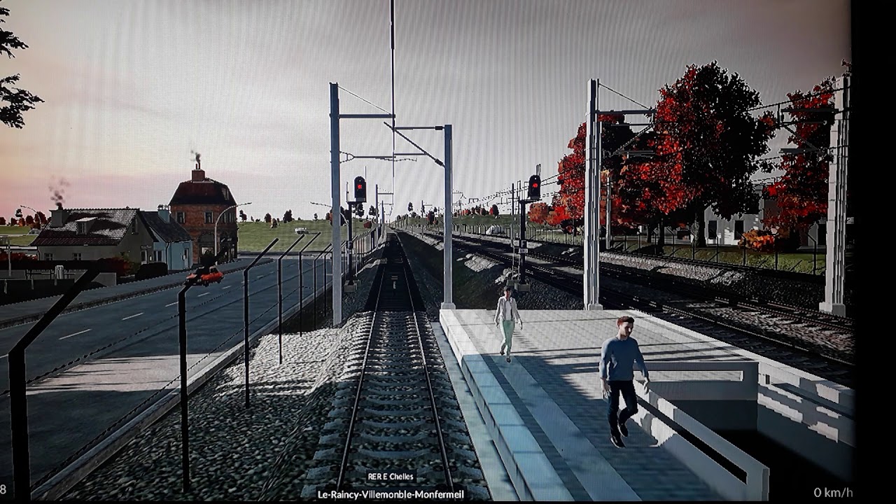 RER E Mi79 sur la ligne, du dépôt à Rosa Parks...Voyage en Cabine (transport fever 2)