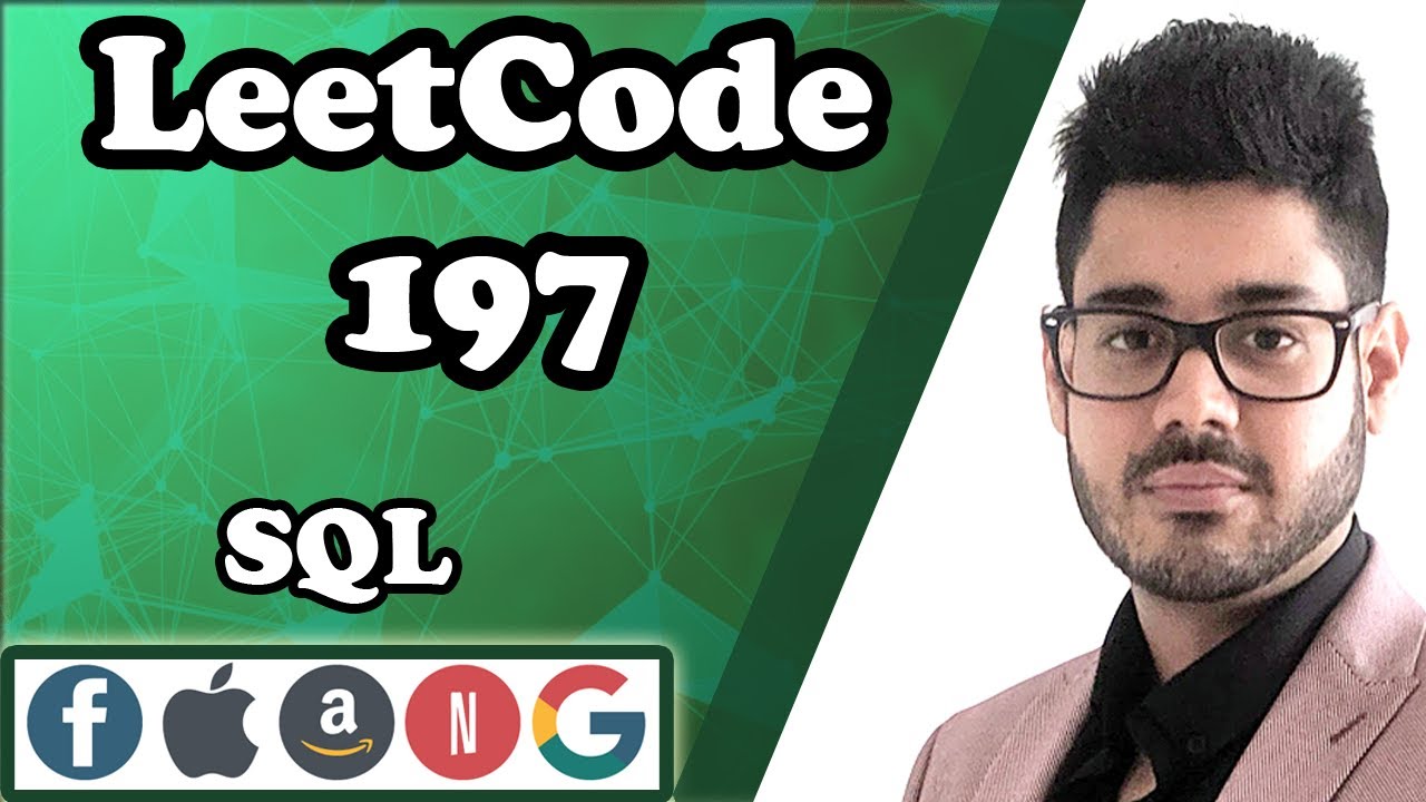 LeetCode 197 - Rising Temperature | SQL Self-Join Interview FAANG