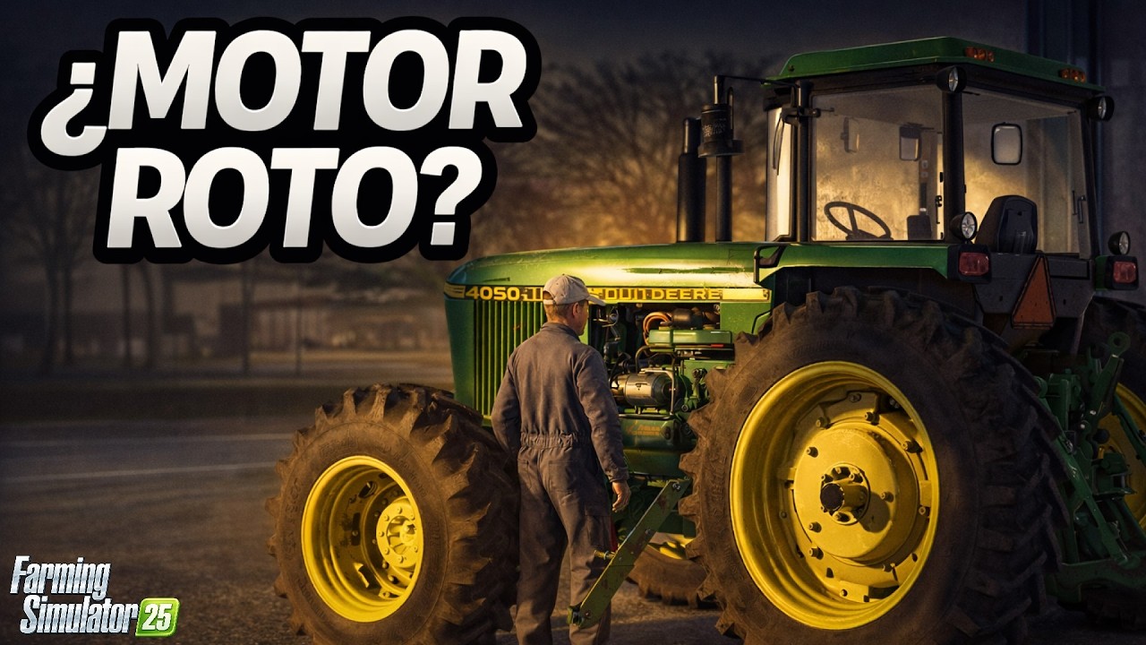 ¿SE ROMPIÓ EL MOTOR DEL 4050? 😰 Día complicado en la campaña | FS25 Reshade Gameplay
