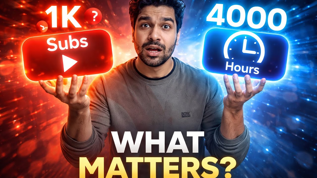Watch Hours vs Subscribers — What Actually Matters More for Monetization? Watch Video To Know More
