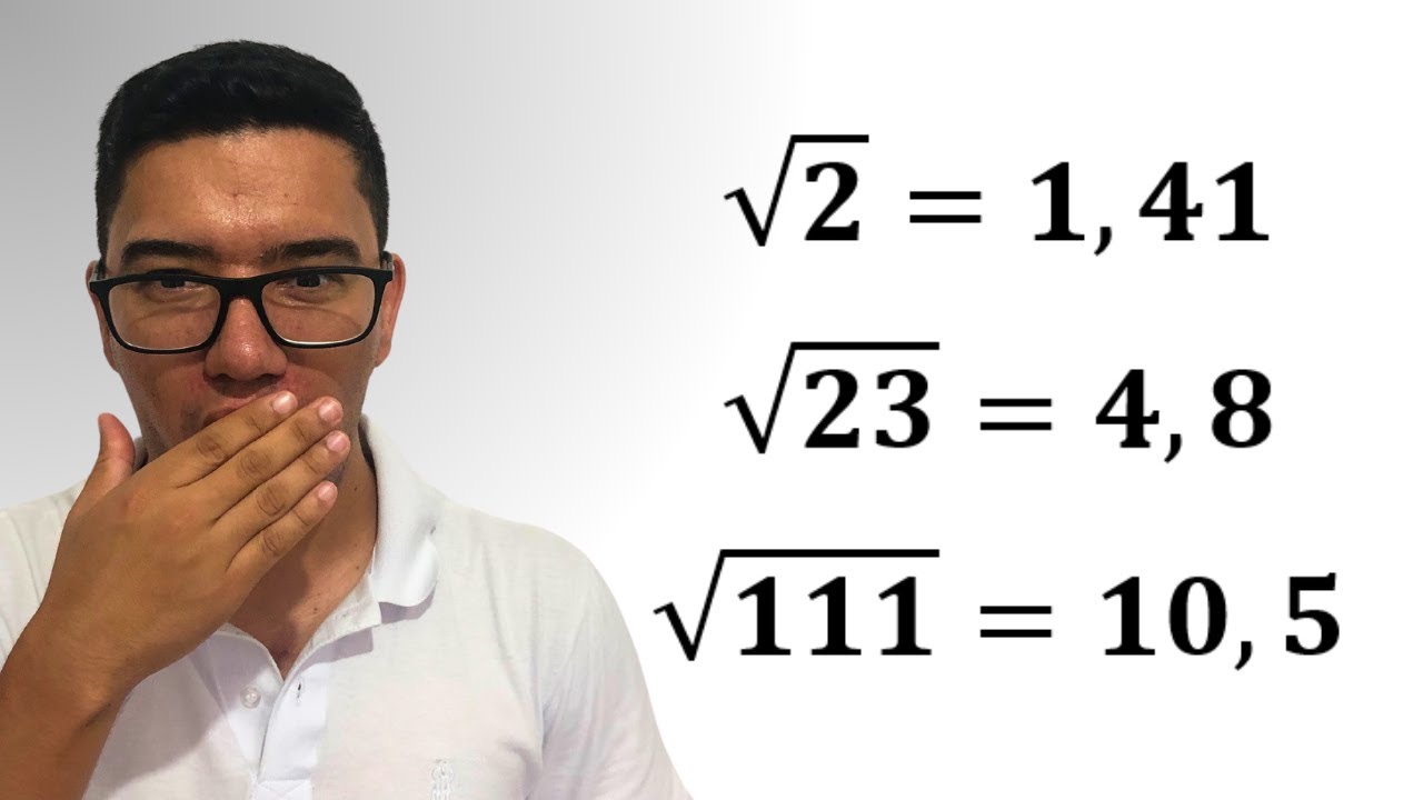 Truque dos Matemáticos para Calcular QUALQUER Raiz Quadrada (Especial 1000 inscritos)