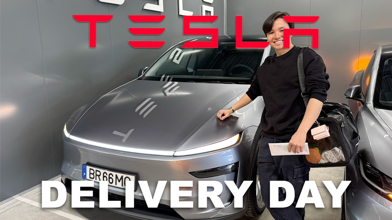 Tesla Model Y: день доставки (2026) Juniper Launch Edition | Видеоблог о доставке в Порту, Португ...