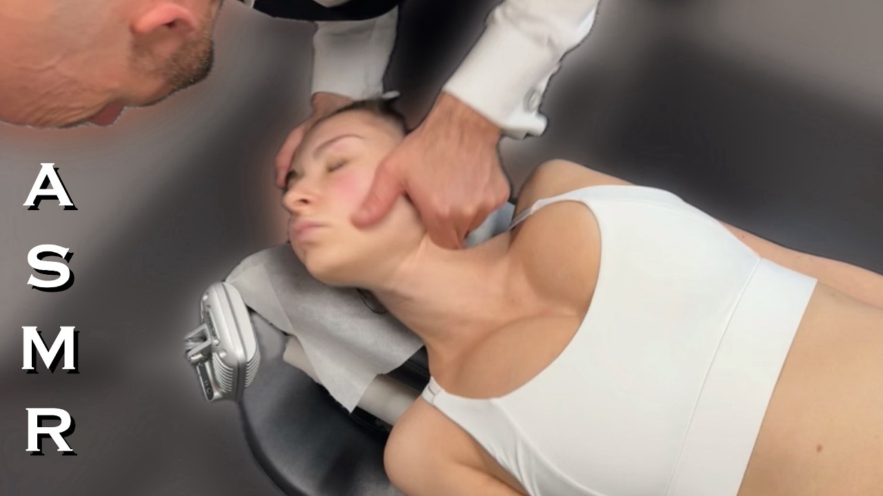 Deep Throat Neck Crunch *ASMR Quiet Chiropractic *Tension Release & Spine Skin Tingles 4 Relaxing.