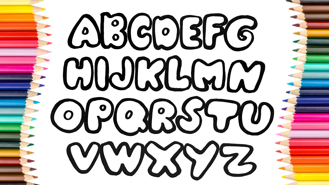 Как легко нарисовать алфавит ABC.