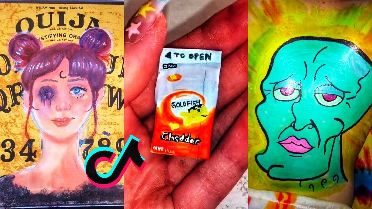 People Painting Things on TikTok for 10 Minutes Straight Part 20 | Tik Tok Art
