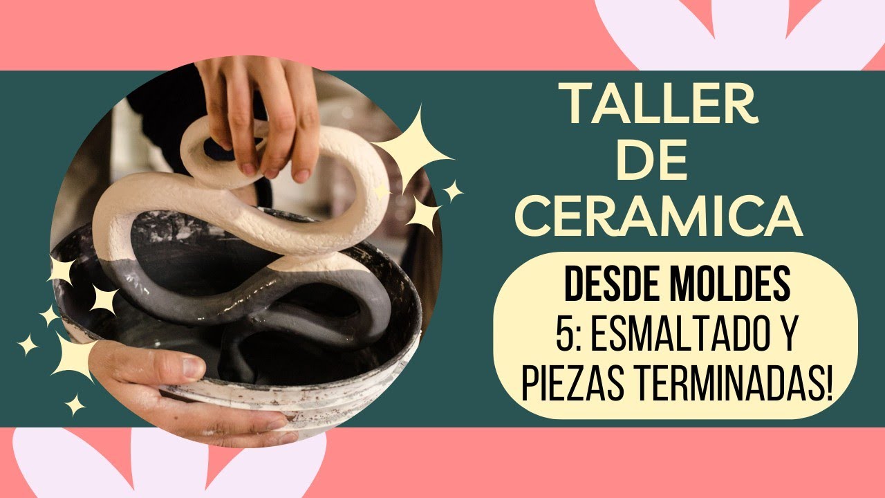 Ceramica desde moldes 4: ESMALTADO con esmalte transparente, técnicas y esmaltes de colores