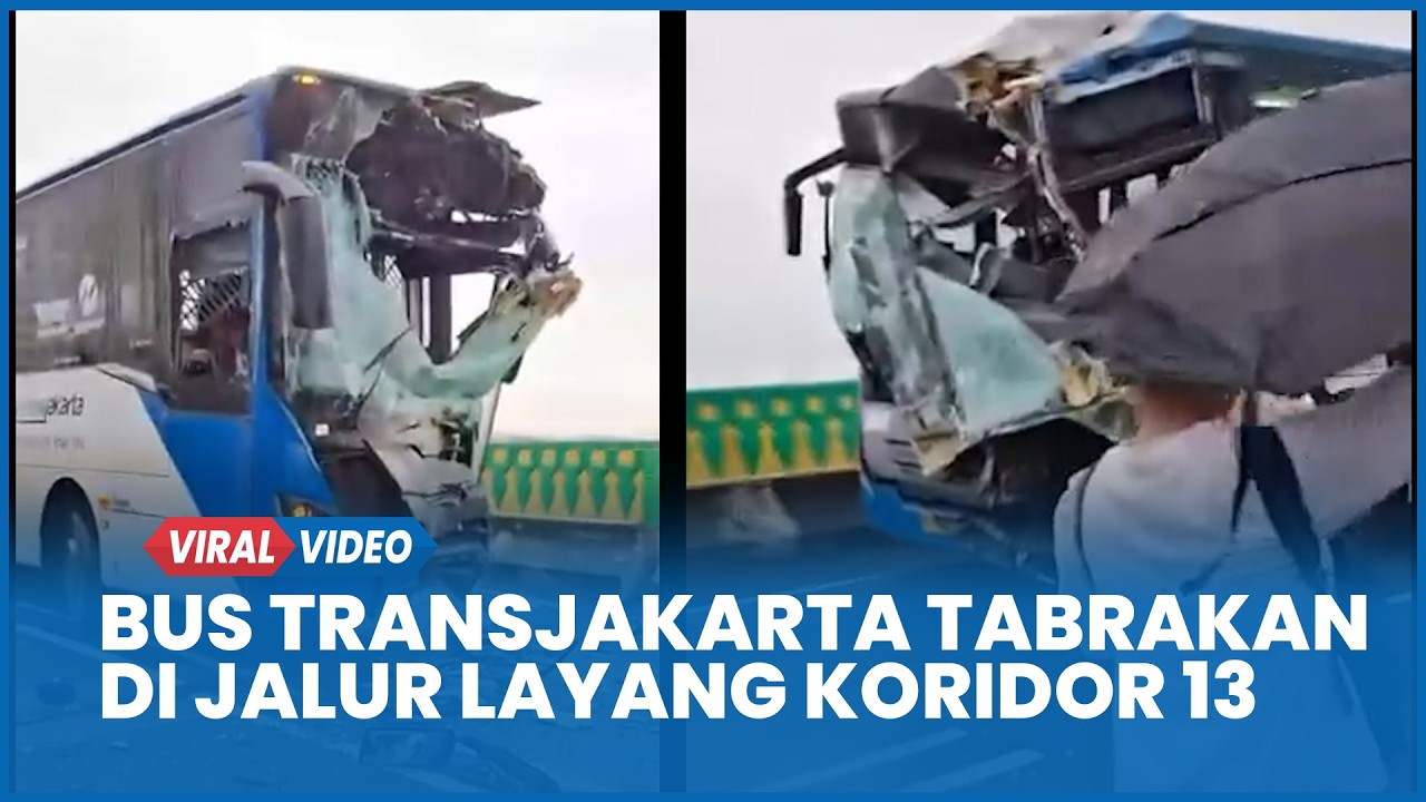 Kecelakaan 2 Bus Transjakarta Tabrakan di Jalur Layang Koridor 13, Buntut Sopir Mengantuk
