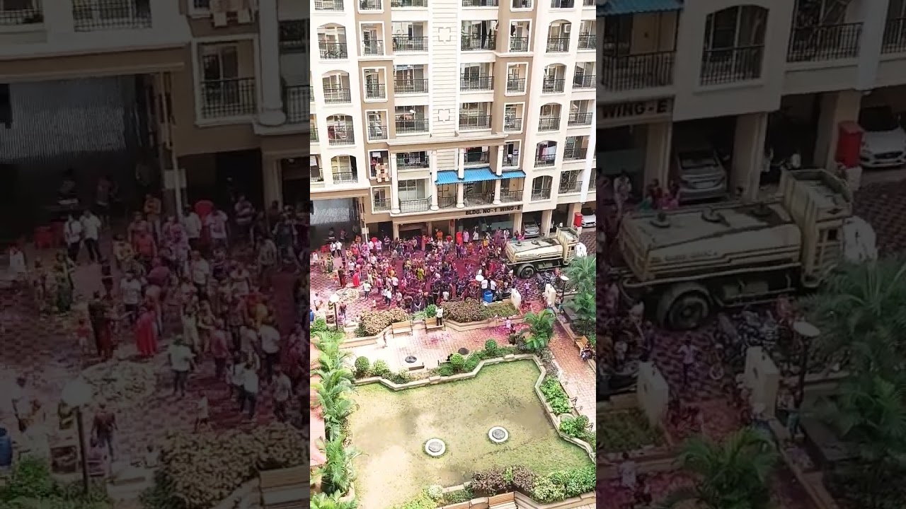 Holi celebration | Mumbai ki Holi #holi #ytshorts #mumbai #celebration #shortviral #zziddiparindey