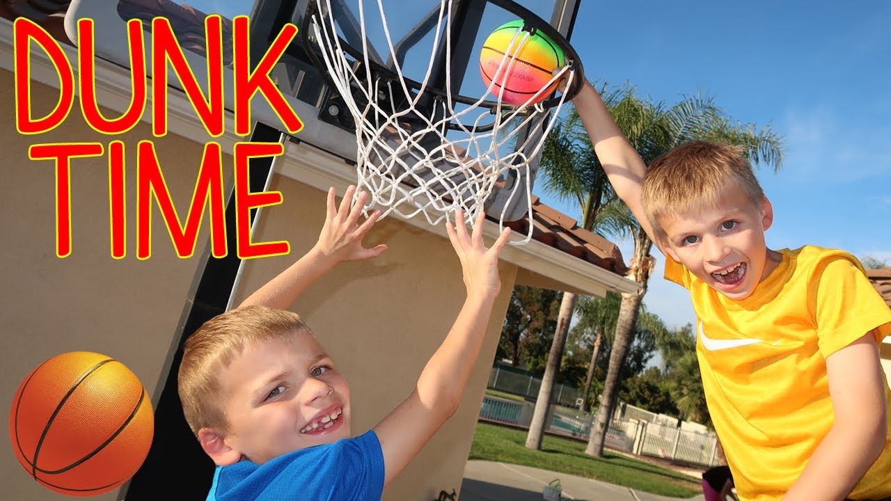 SLAM DUNK!! Mini NBA Finals! Basketball Challenge Chris, Zac & David