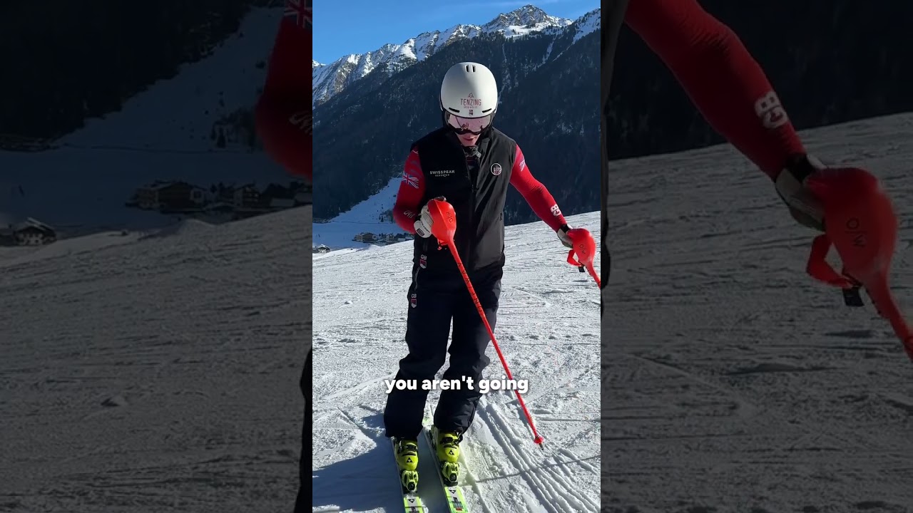 Как делать короткие повороты на лыжах, как спортсмен, участвующий в Кубке мира по слалому ⛷️ част...