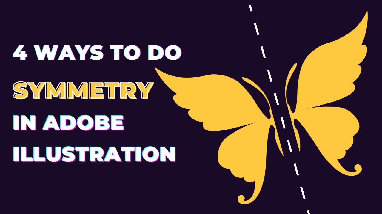 Symmetry Simplified: 4 Techniques to Perfect Your Designs in Adobe Illustrator!