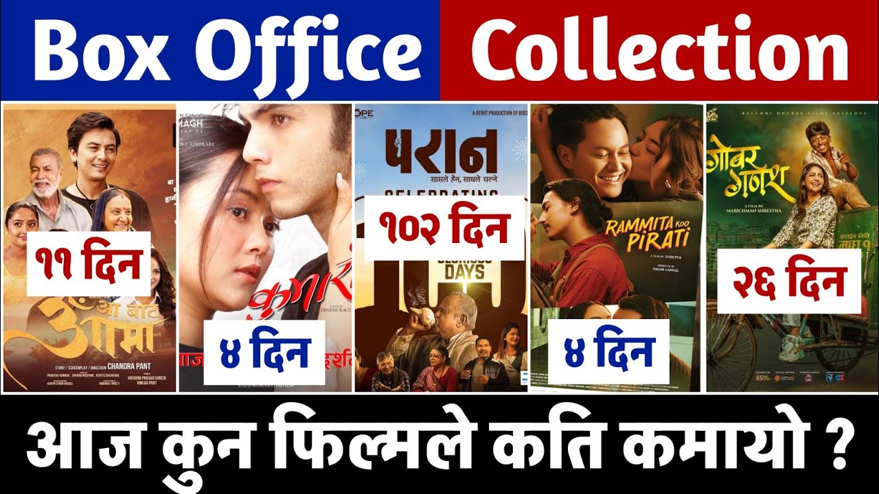 PARAN, GOBAR GANESH, KUMARI, RAMMITA KOO PIRATI & AA BATA AAMA BOX OFFICE COLLECTION, #nepalimovie 