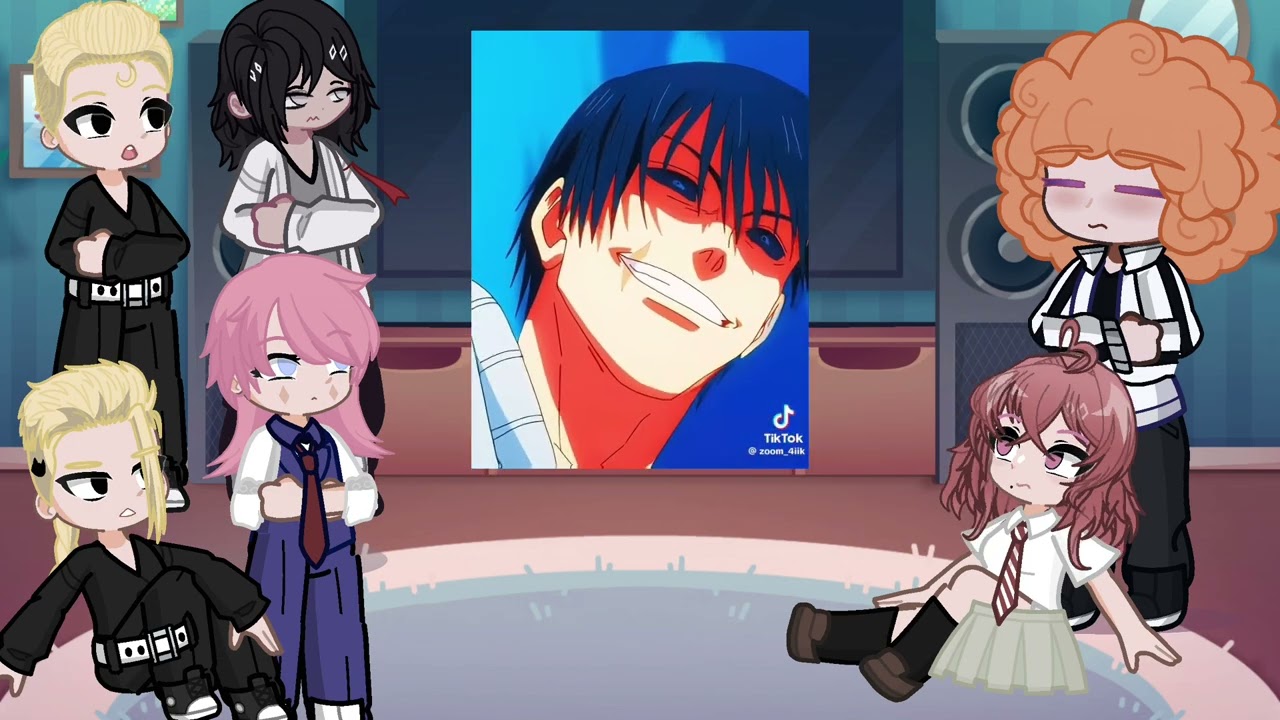 Tokyo revengers react to takemichi as Toji | gojo | jujutsu kaisen | Gacha life 2