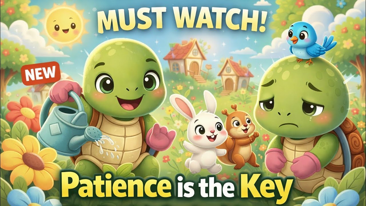 🐢 Patience Is the Key 🔑 | The Turtle’s Grand Adventure | Inspiring Moral Story,