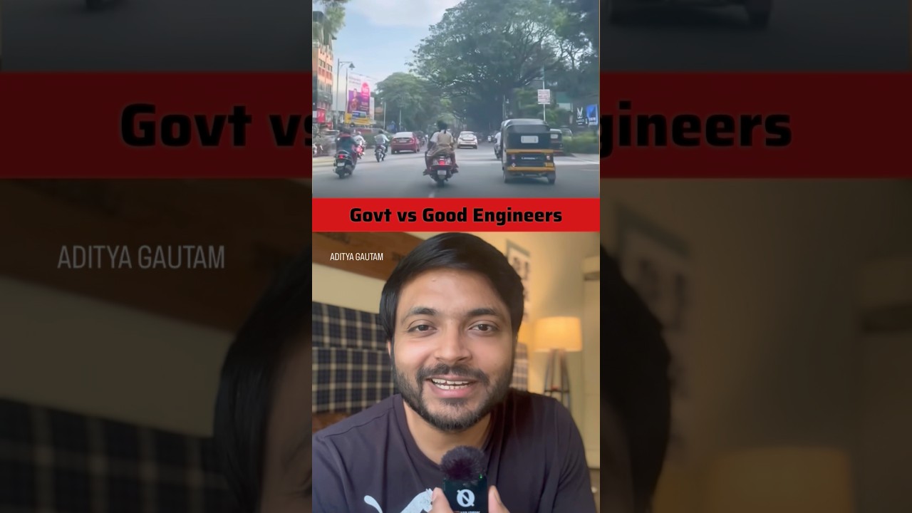 Unbeatable JM Road in Pune |  how Good Engineers are treated in india #shortsfeed #nitingadkari