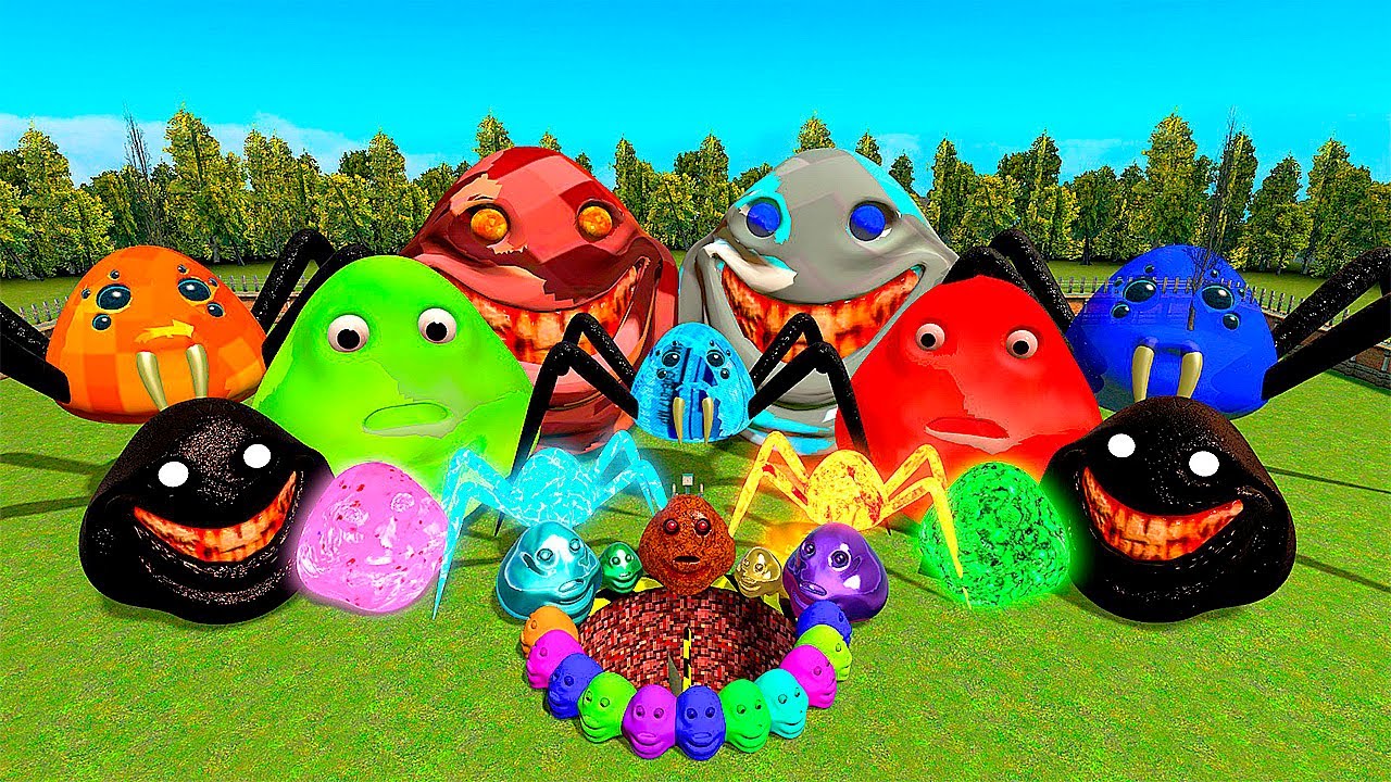 ⚙️ SHREDDER POU SPIDER BOU'S EXE REVENGE FAMILY SPARTAN KICKING in Garry's Mod !