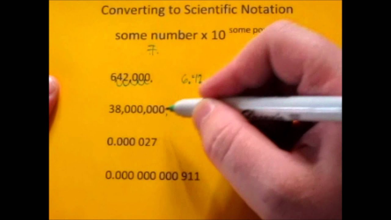 Converting to Scientific Notation