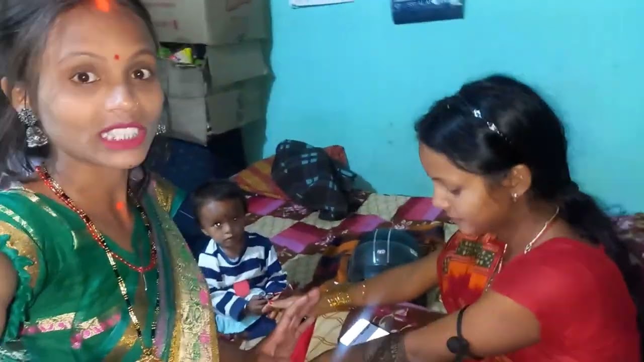 Finally दुल्हन का मेहंदी लग गया 🥰 #mehandi #vlog #villagelife #meenasiddhuvlogs 