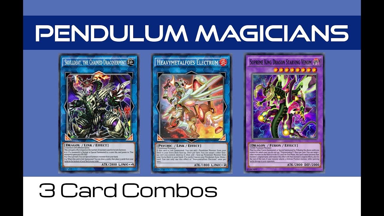 Yu-Gi-Oh! Pendulum Magicians CRAZY 3 Card Combos ft. Saryuja Skull Dread