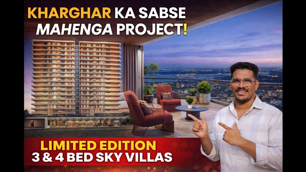 3&4 BHK FLAT 🏡IN KHARGHAR ✨ / LUXURIOUS APARTMENT / 3 & 4 beds sky villas 🌆