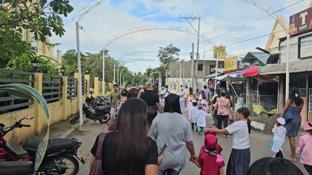 Wandering around Bantayan Island, Cebu with parade escort