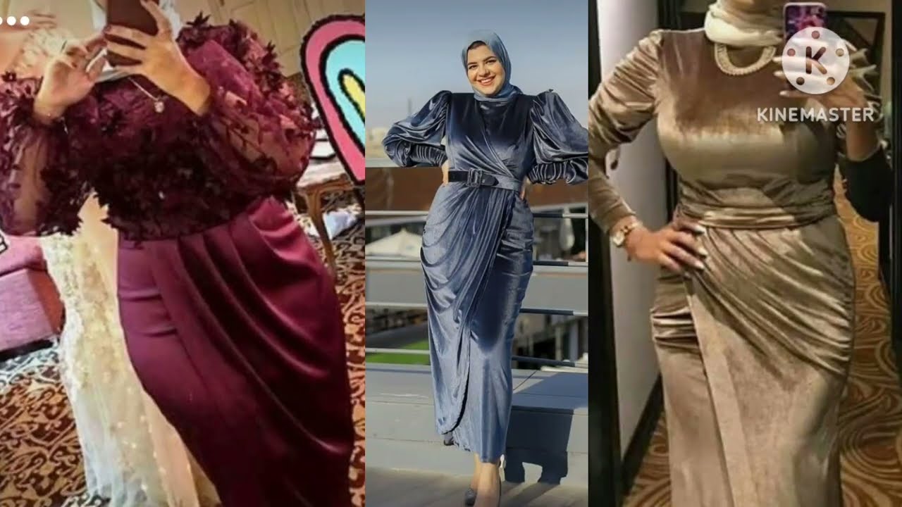 تفصيل فستان درابيه تحفه بكسرات بدون باترون وبدون تشريح ورق وعلي القماش بااسهل طريقه