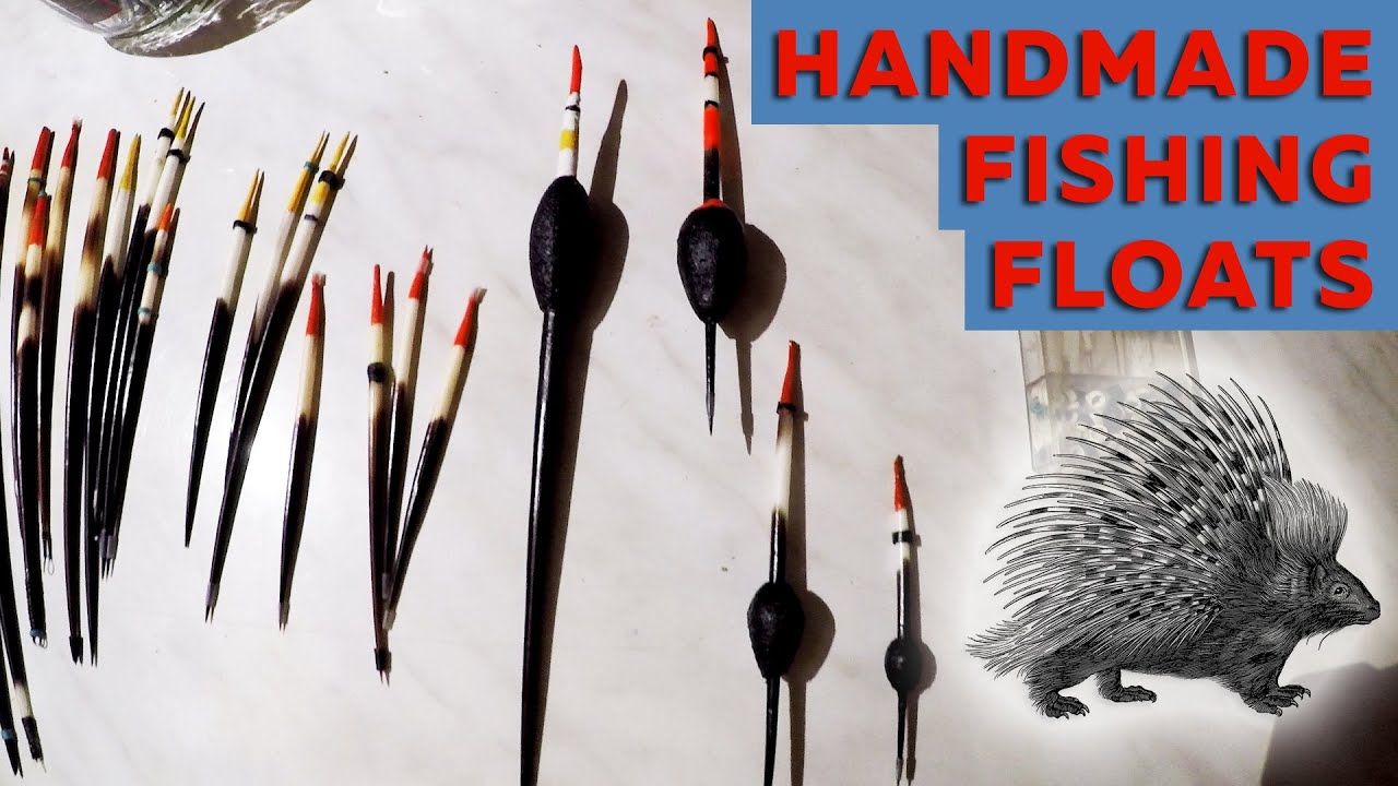 HANDMADE FISHING FLOATS: How to Make a Fishing Float using Cork and Porcupine Quills