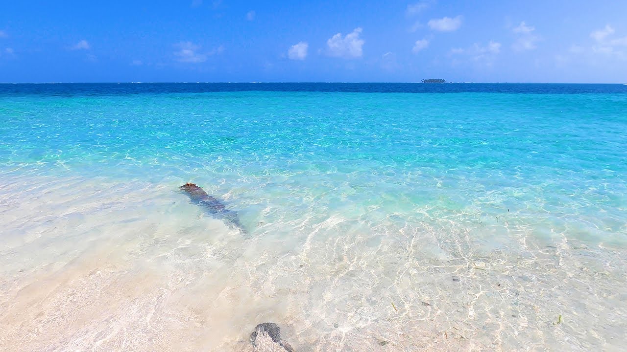 Paradise Island: 3 Hours of Blue Water Tranquility & Gentle Wave Sounds (4K)