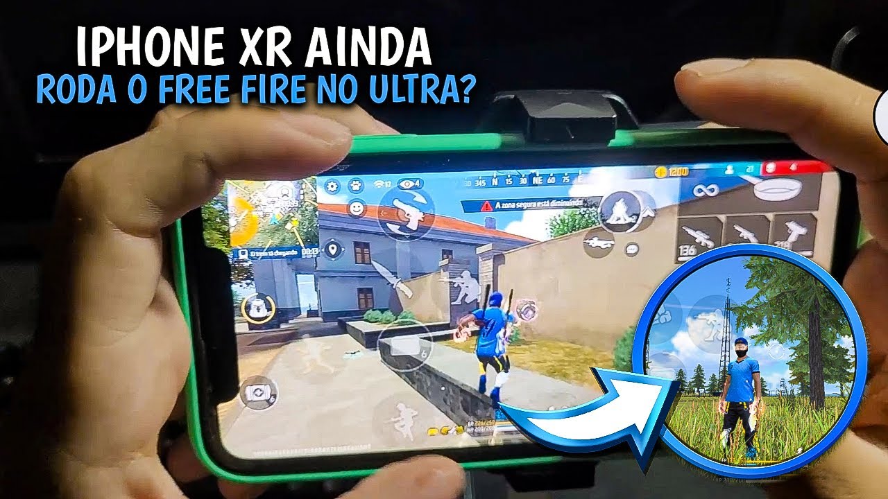 SERÁ QUE O IPHONE XR RODA FREE FIRE TUDO NO ULTRA??? TESTE DE DESENPENHO!!!