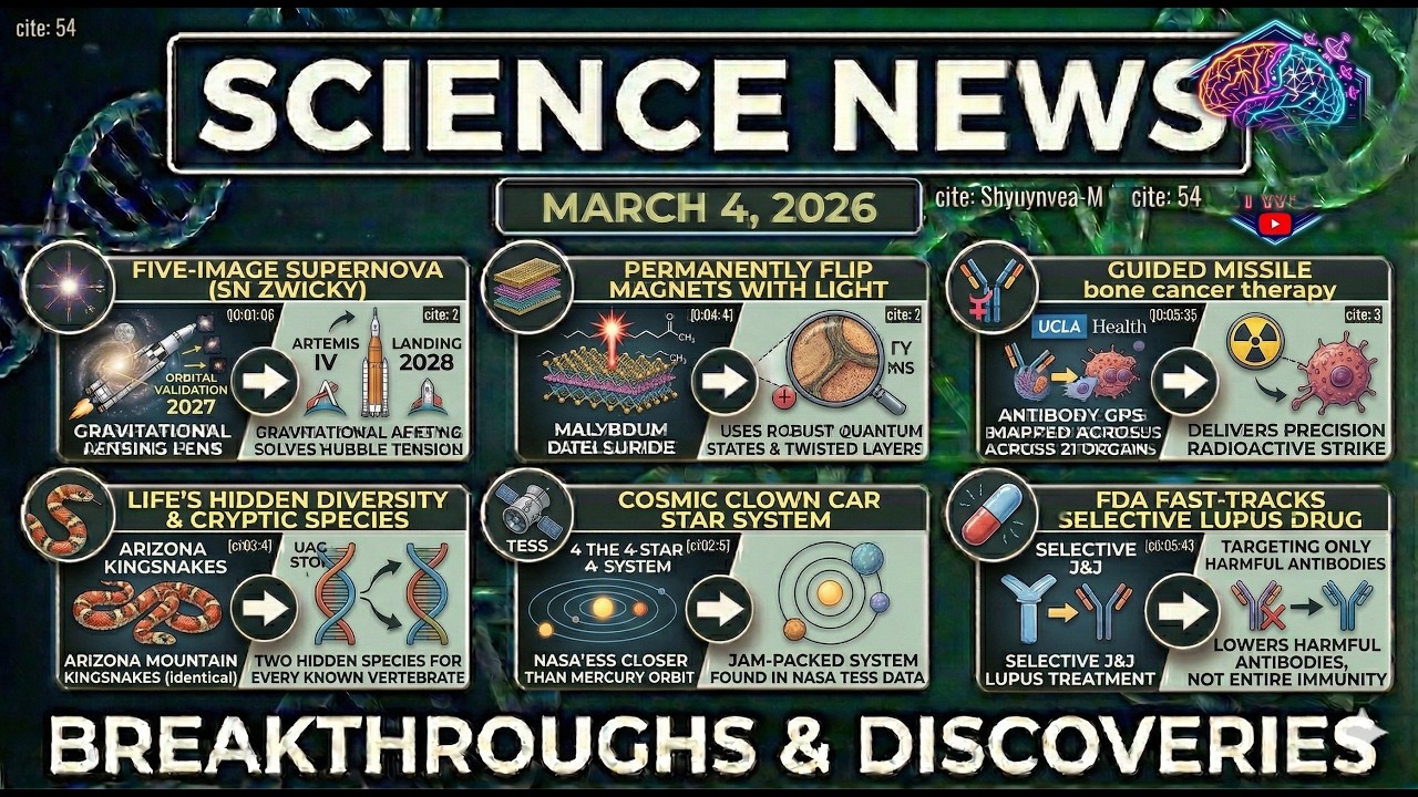 Science News on March 4, 2026: Hidden Species All Around Us & Rewriting Magnets With Light