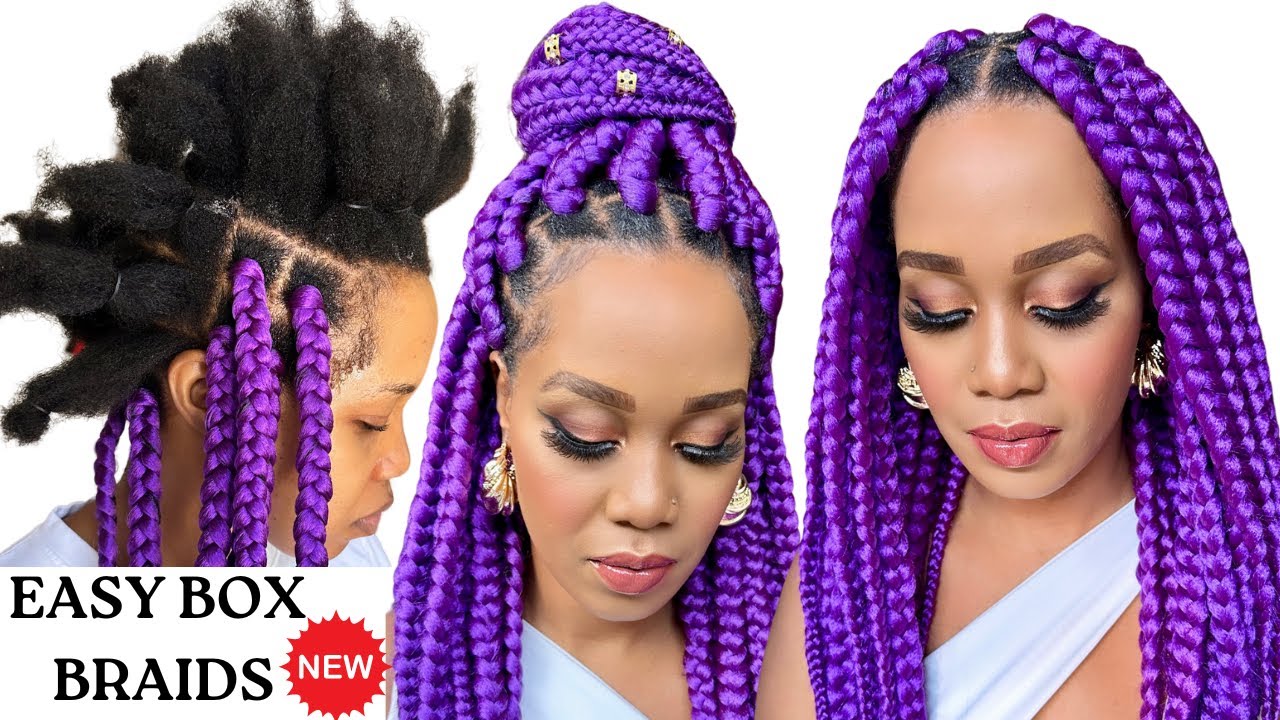 🔥CAN’T GRIP BOX BRAIDS/ Try this  Step By Step /101 /Protective Style Tupo1