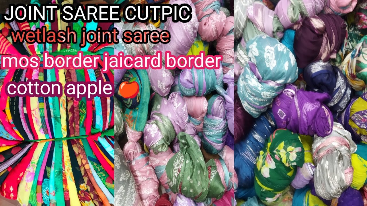NEW FABRICS MOS PTTA JOINT SAREE.ZORZET SAREE APPLE COTTON CUT SAREE LOT SHOT PRIMIUM QUALITY SAREE