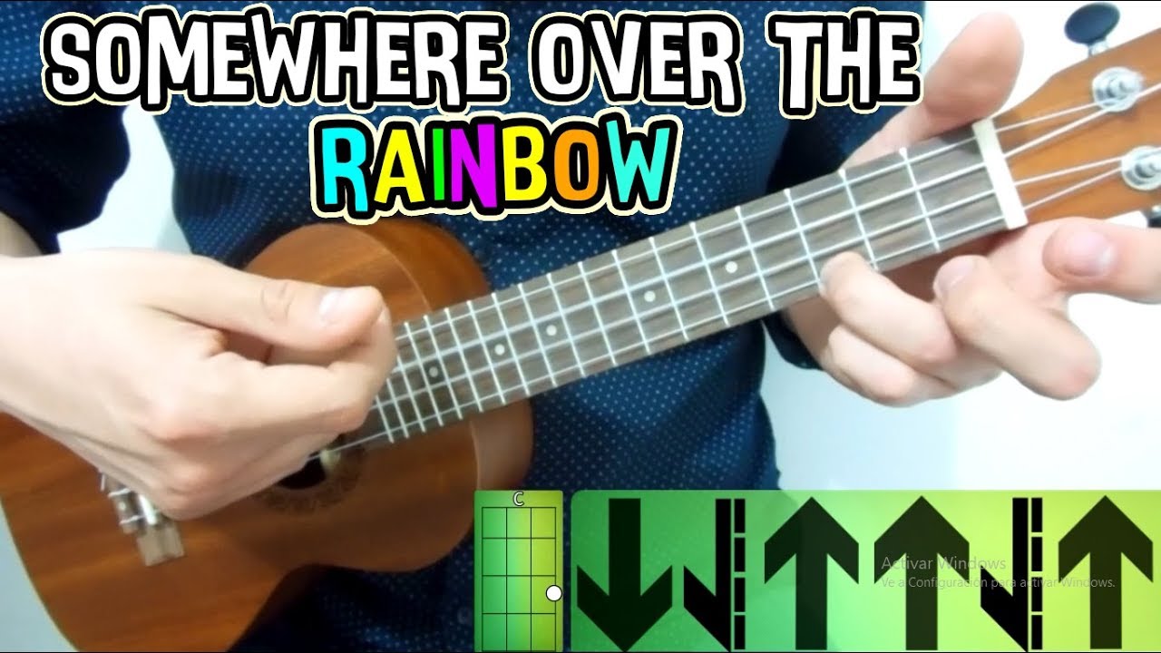 Como tocar: Somewhere over the rainbow en  Ukulele tutorial