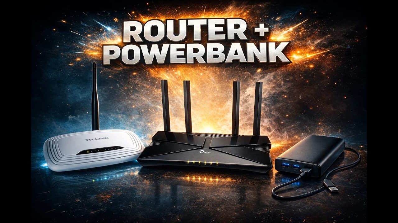 Power your router with powerbank