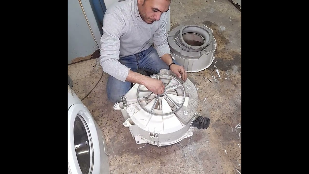 طريقة تجميع حله الغساله الاوتوماتيك بعد شق الحله