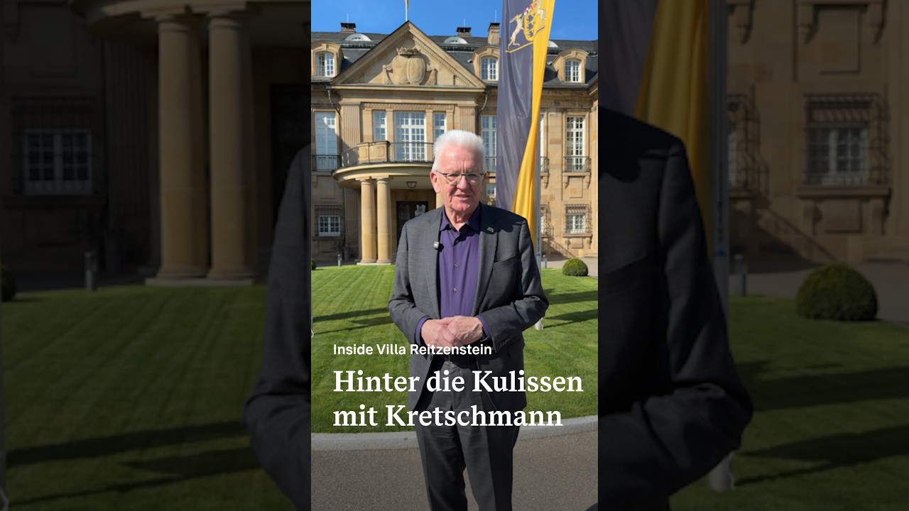 Letzte F&uuml;hrung durch die Villa Reitzenstein mit Ministerpr&auml;sident Winfried Kretschmann