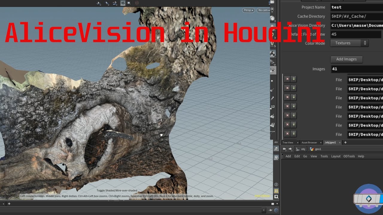 Setting up AliceVision photogrammetry plugin in Houdini