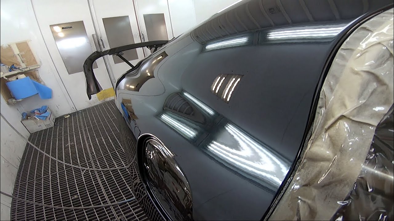 Car body painting | Blending clear coat | Spray gun Sata/Devilbiss/Iwata | Cromax Pro/ Lechler mc405