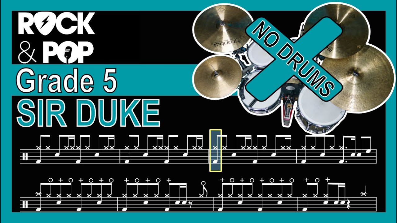 Sir Duke - Drumless Track With Notation (Trinity Grade 5)