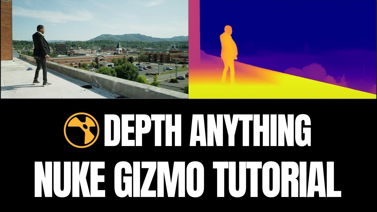 Создание карт глубины для любого видео — обучающее видео по использованию Gizmo Nuke и функции De...