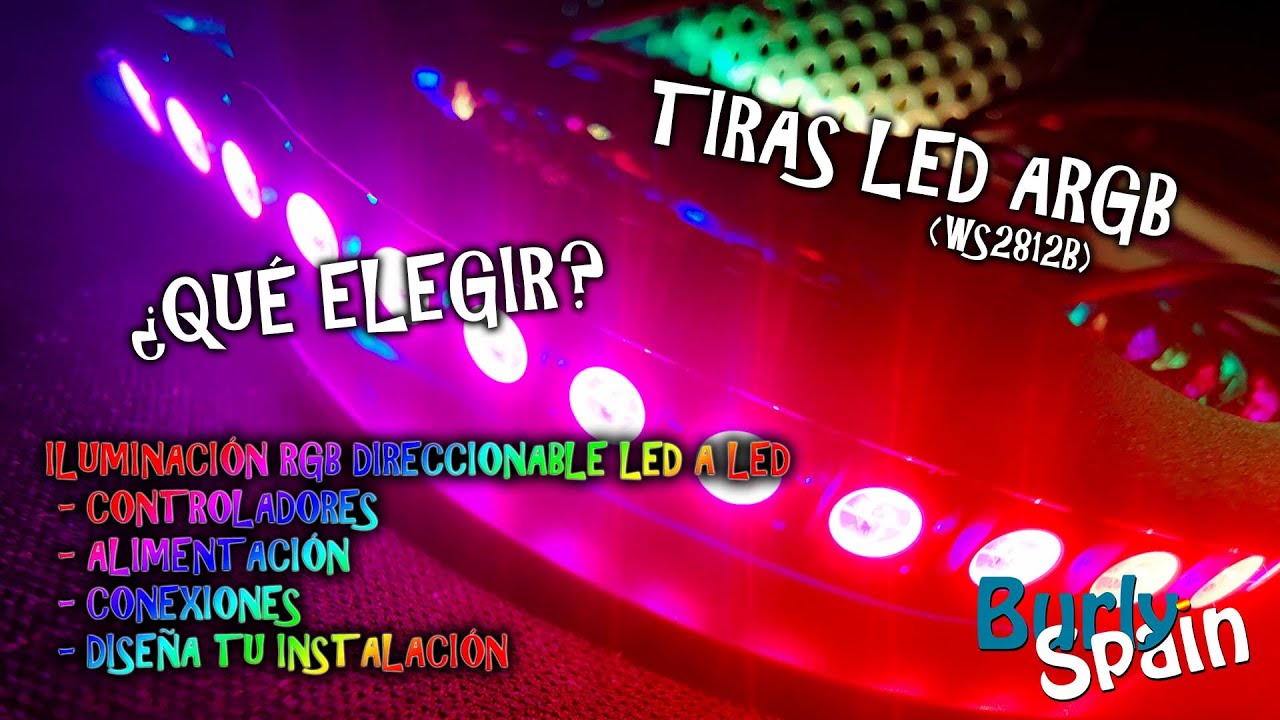 💡 ¿Qué son las tiras LED ARGB o direccionables? (WS2812B)
