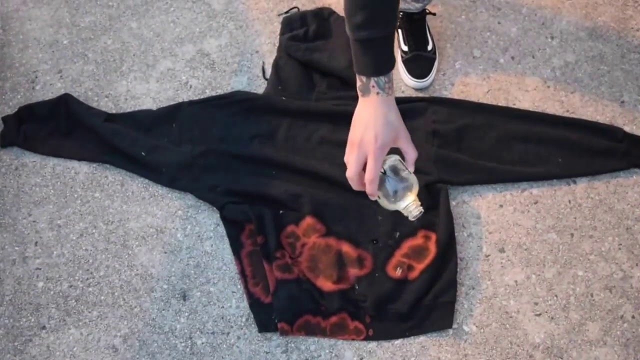DIY Bleach Your Hoodie