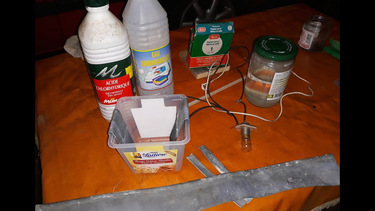 Essai d'éléctrozingage