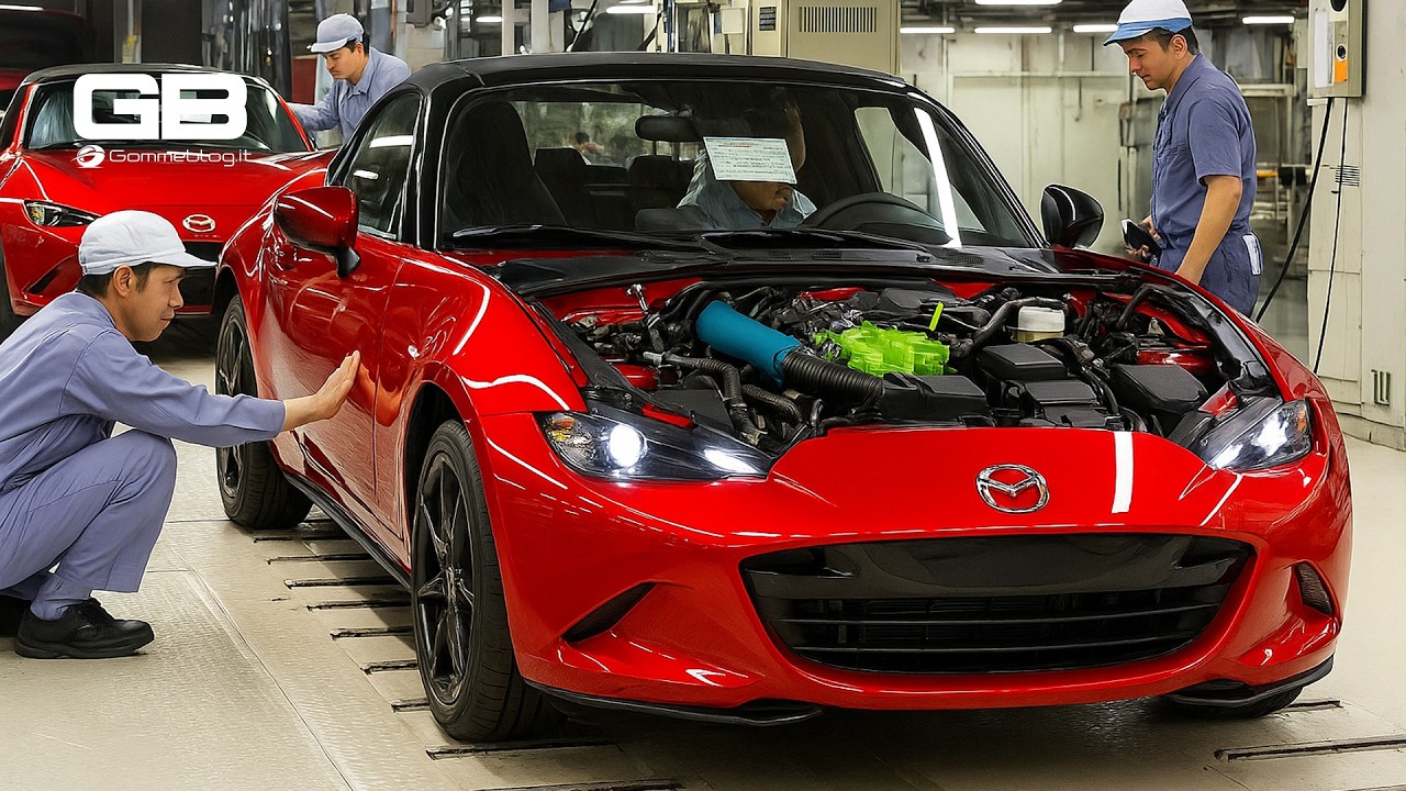 Экскурсия по заводу в Японии. Производство двигателей Mazda MX 5 Miata.