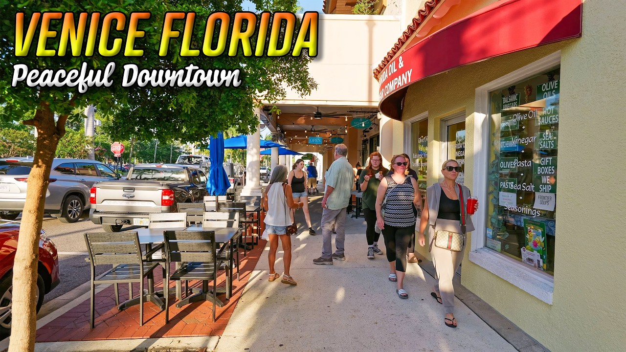Experience Downtown Venice Florida | Walking Tour in 4K